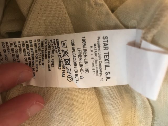 Pantalón lino largo boboli 3 años