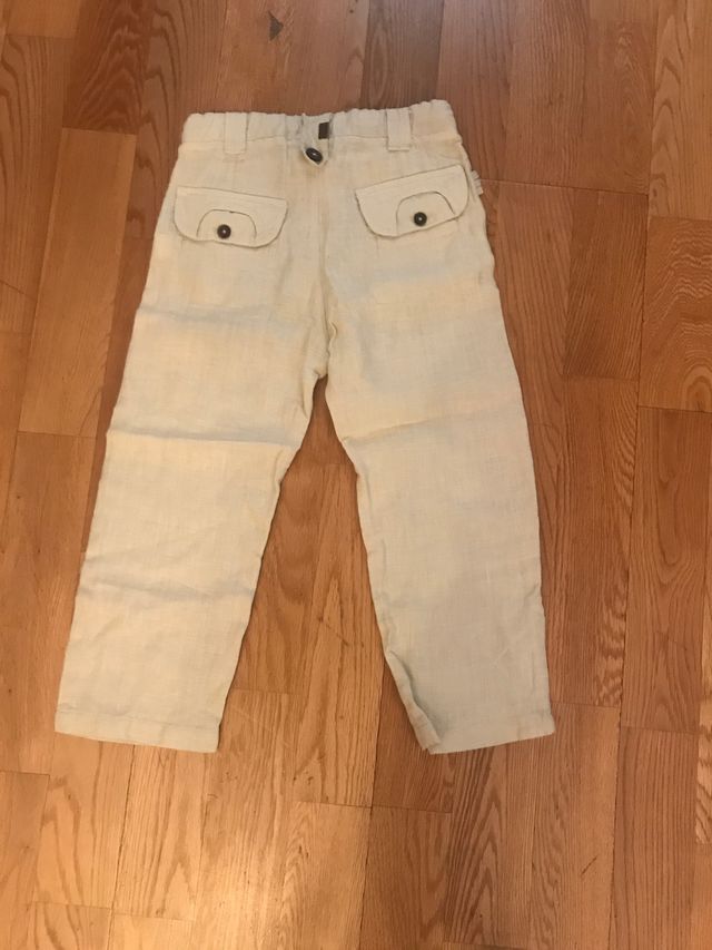 Pantalón lino largo boboli 3 años