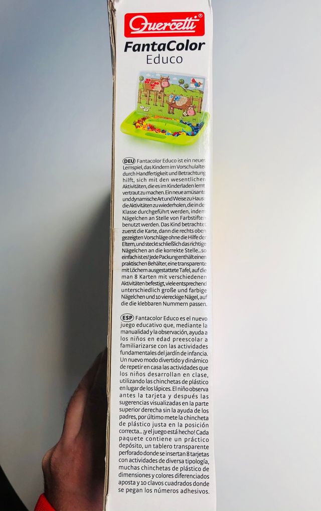 Juego de chinchetas infantil