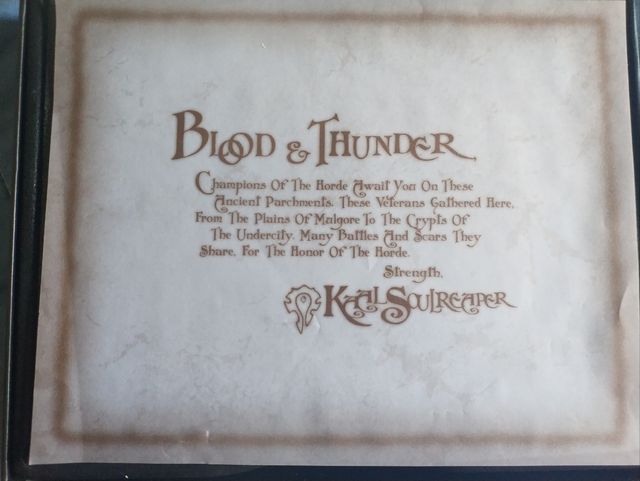 Grafica autografata da World of Warcraft su 33 fogli