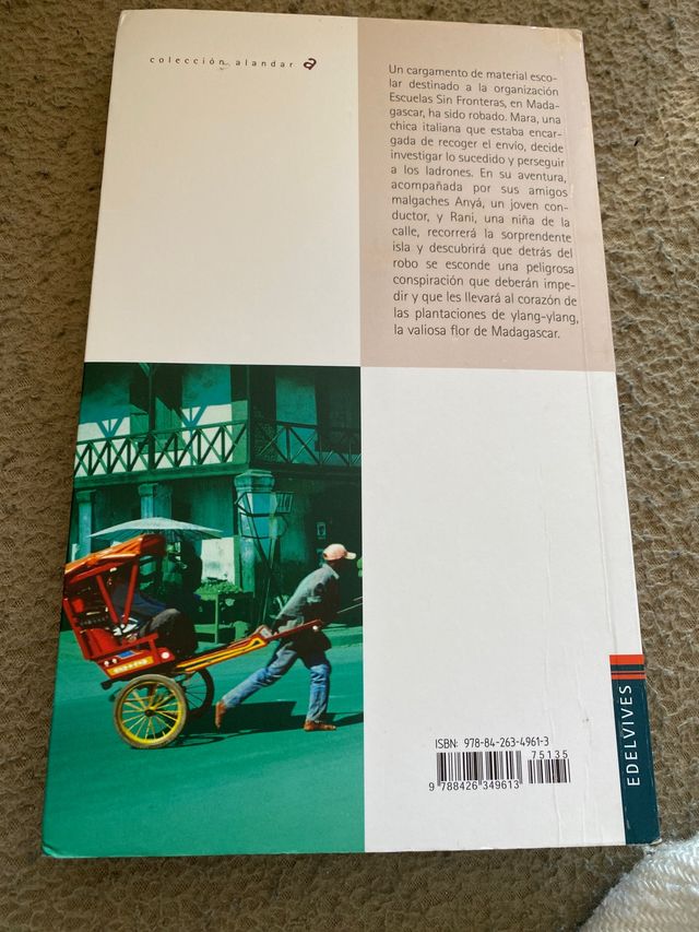 Libro de lectura La flor de Madagascar