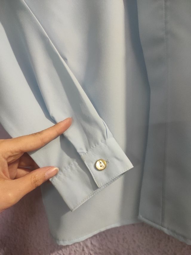 Camisa comunión azul clarito