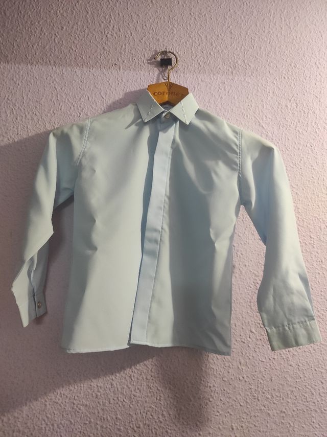 Camisa comunión azul clarito