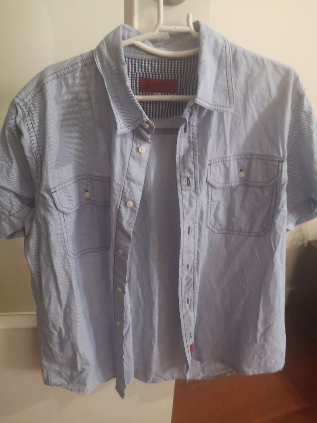 camisa manga corta hombre talla xl