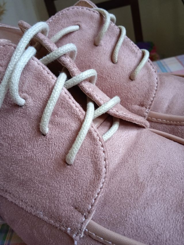 Zapatos antelina rosa n° 41