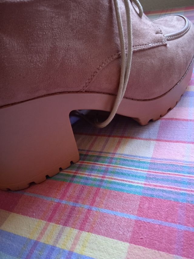 Zapatos antelina rosa n° 41
