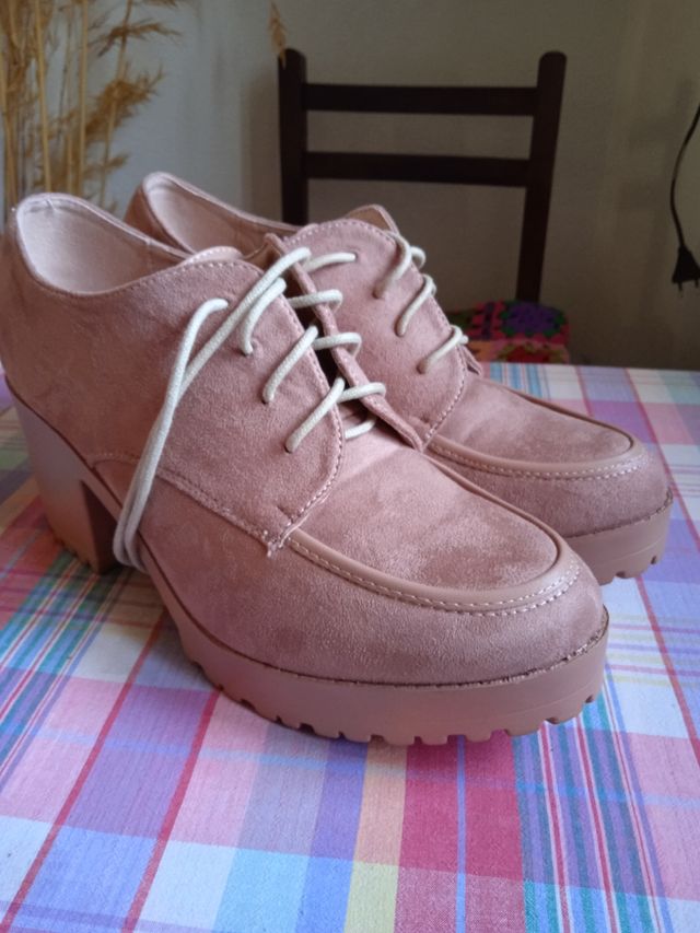 Zapatos antelina rosa n° 41