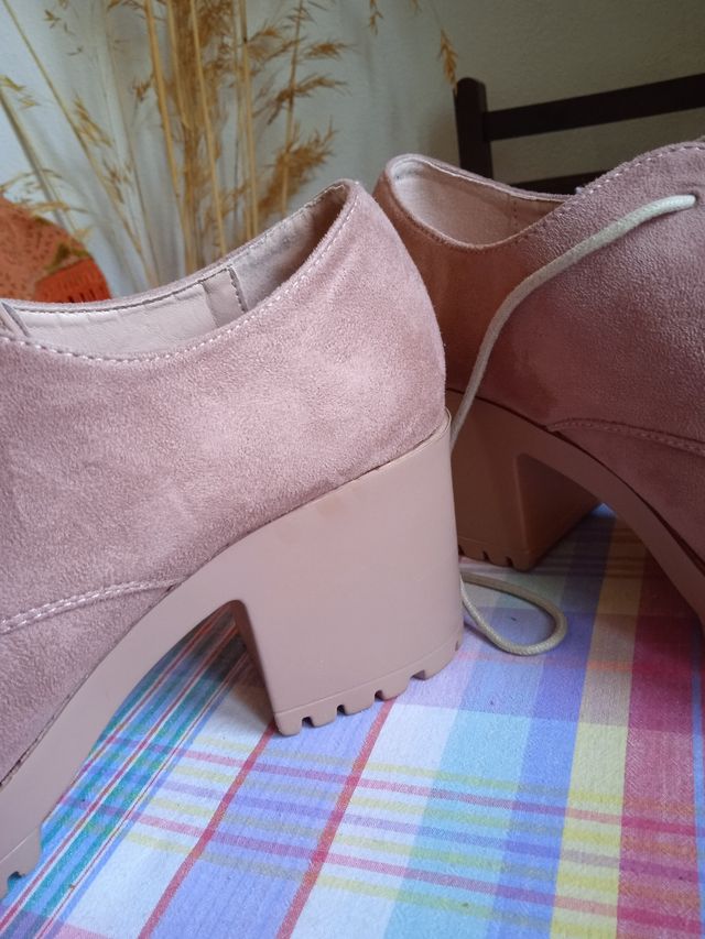 Zapatos antelina rosa n° 41