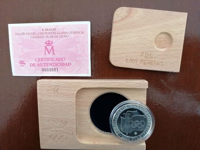 Moneda 2.000 ptas Llama Olímpica