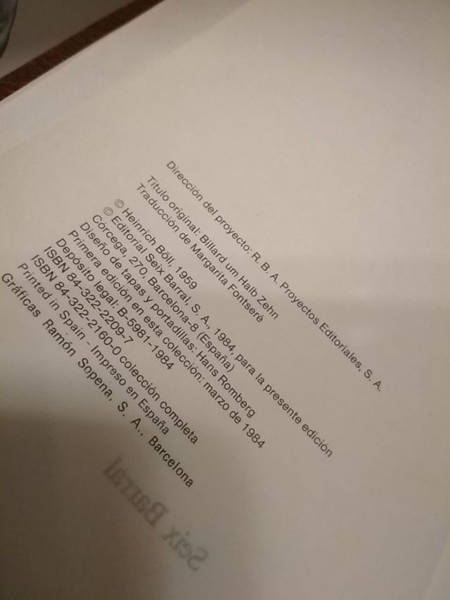 Libro edición antigua