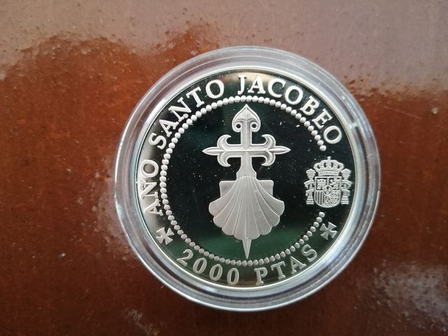 Moneda 2.000 ptas Año Santo Jacobeo año 93