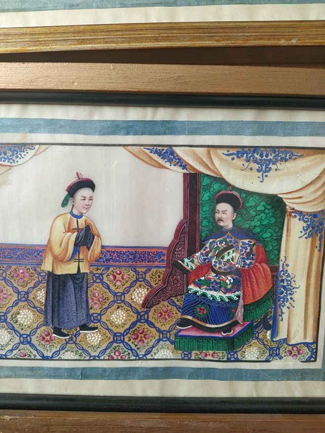 pareja cuadros papel de arroz