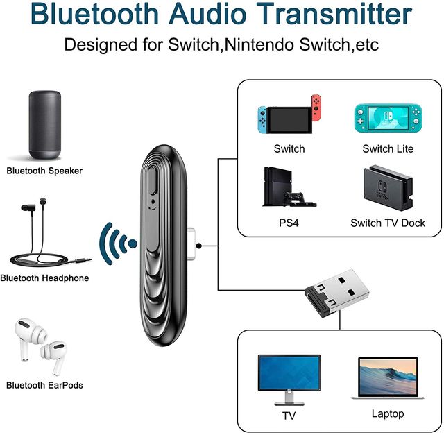 Adaptador Bluetooth para Nintendo Switch
