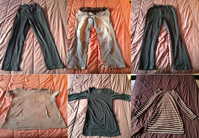 Pack Ropa Premamá (3 Pantalones + 3 Camisetas)