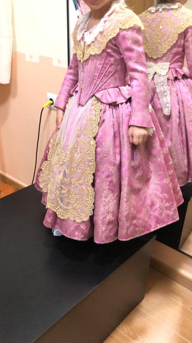 Vestido Fallera talla 3 a 6 Amparo Fabra