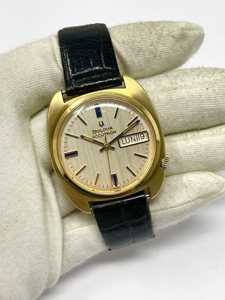 Bulova Accutron Day Date Blue stick