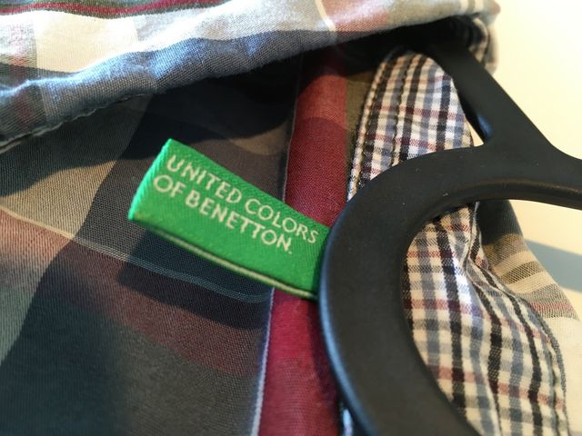 Camisa cuadros Benetton