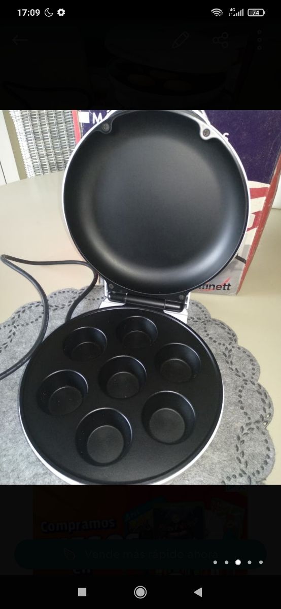 Máquina para hacer mini magdalenas/muffins.