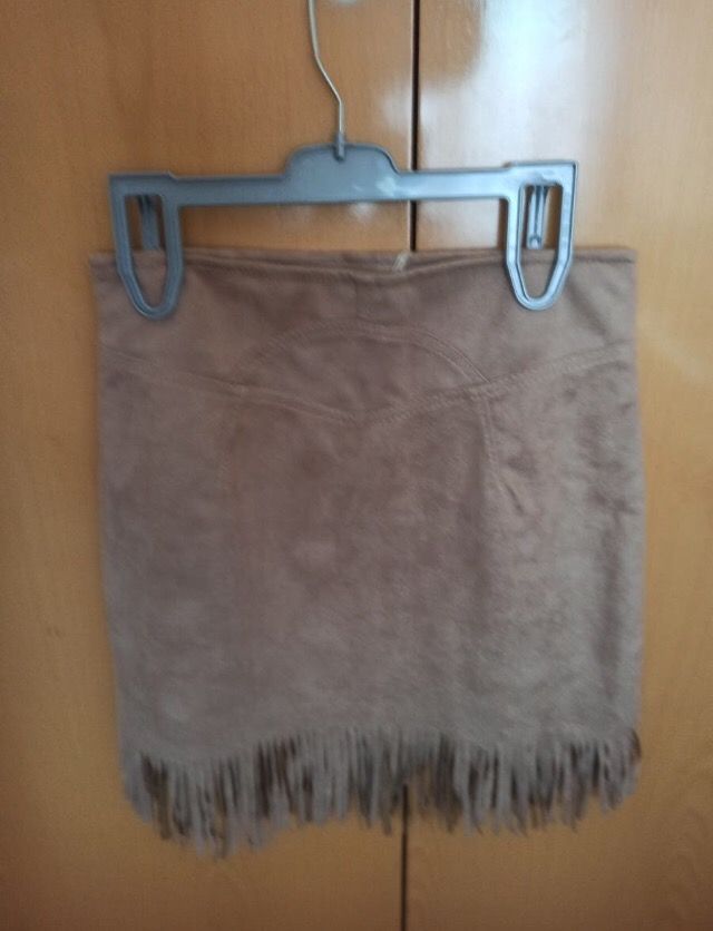 Falda de piel de melocotón 