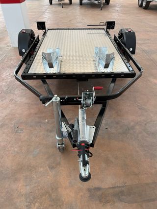 Remolque CTM2500 2 Motos Abatible Negro