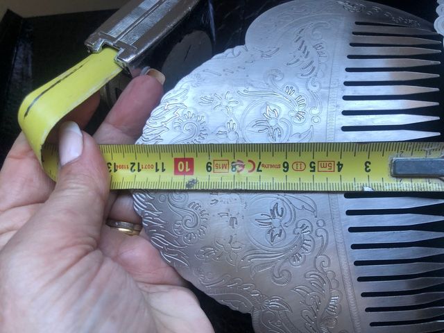 Peinetas Fallera alicantina plata nuevas