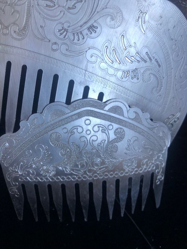 Peinetas Fallera alicantina plata nuevas