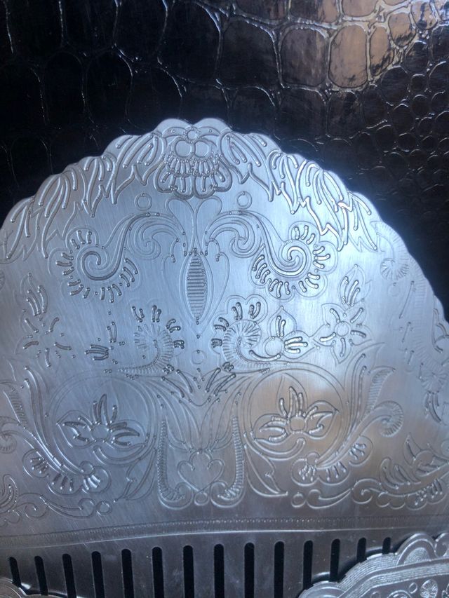 Peinetas Fallera alicantina plata nuevas