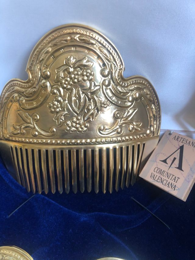 Peinetas Fallera alicantina oro