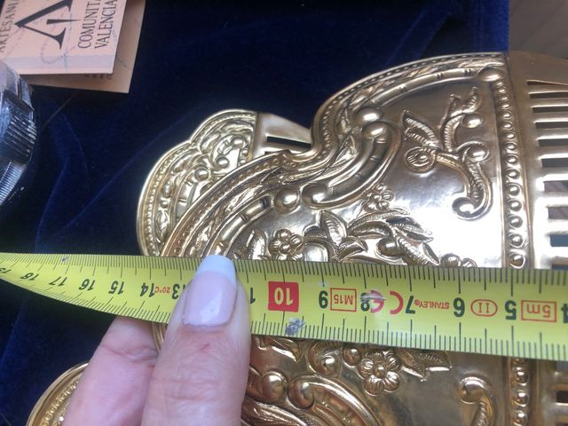 Peinetas Fallera alicantina oro