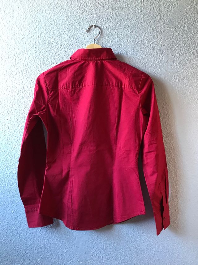 Camisa burdeos mujer, United Colors of Benetton