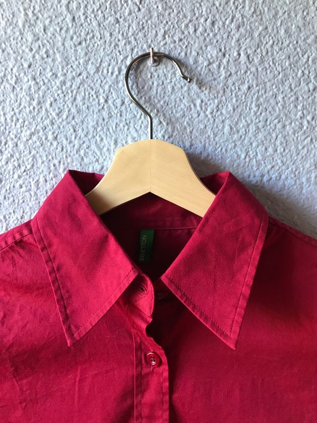 Camisa burdeos mujer, United Colors of Benetton