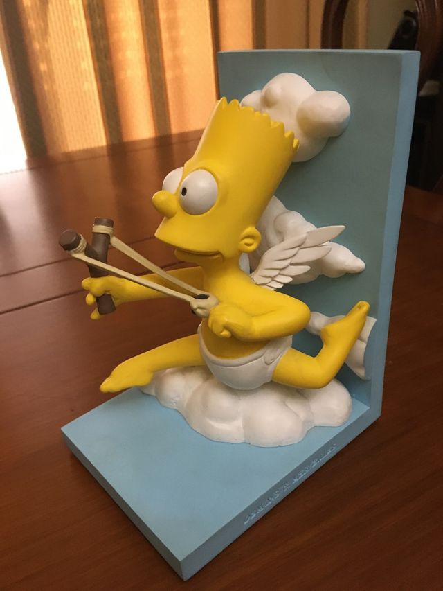 Sujetalibros simpson