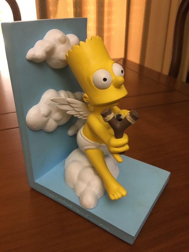Sujetalibros simpson