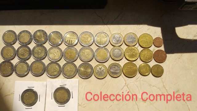 Monedas Euro colección países conmemorativas
