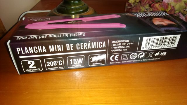 Plancha para flequillo IDItalian Minipink