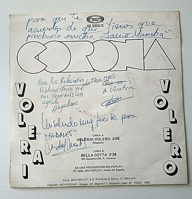 SINGLE ÚNICO ESPECIAL DE CORONA FIRMADO LOS ELLOS
