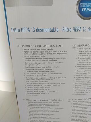Aspirador fregasuelos 3 en 1 lidl silver crest de segunda mano por 50 EUR  en Palencia en WALLAPOP