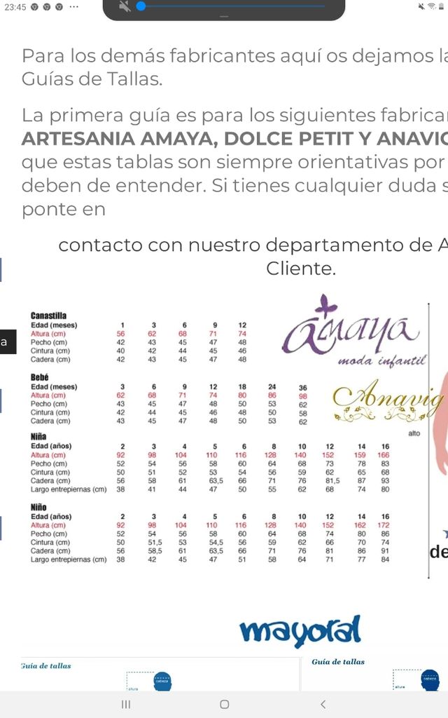 Vestido de niña talla 6.