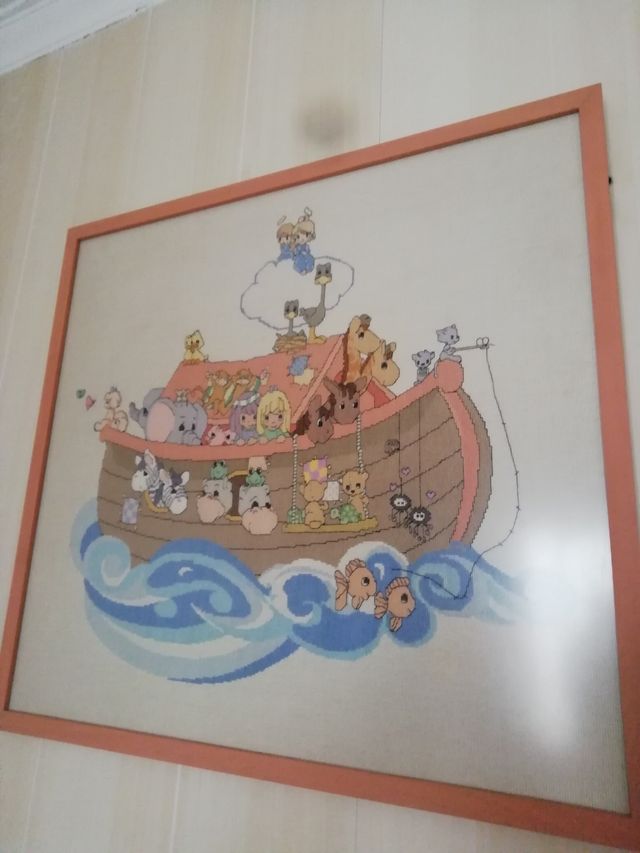 OFERTA, SOLO HOY POR 185€,cuadro punto de cruz