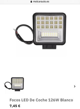 Focos LED De Coche 126W Blanco