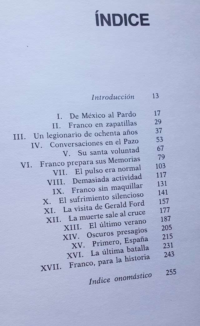Libro LOS ULTIMOS 476 DIAS DE FRANCO