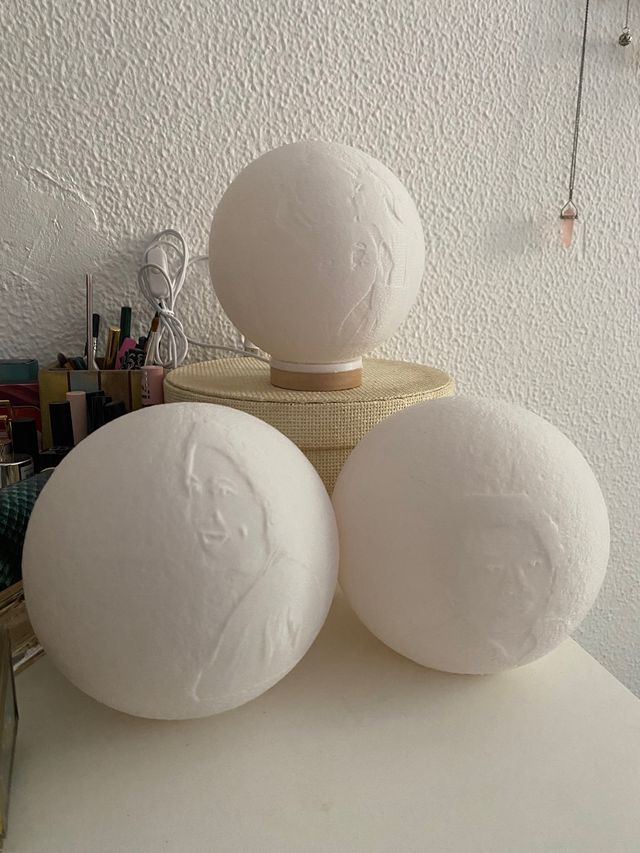 lampara pie personalizada