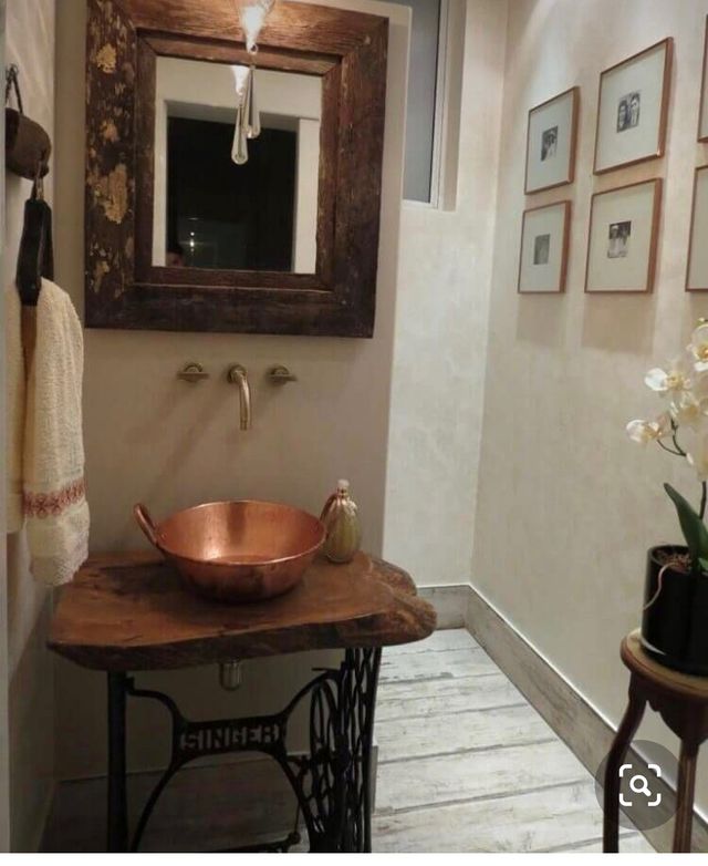 Sifón de grifo de baño bronce / oro viejo antiguo de segunda mano por