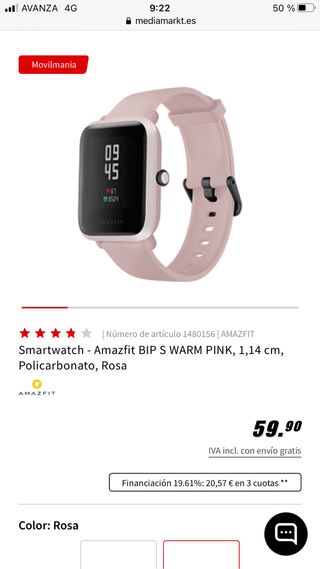 Smartwatch Xiaomi Amazfit Bip Media Markt Hotsell, 51% OFF |  www.ingeniovirtual.com