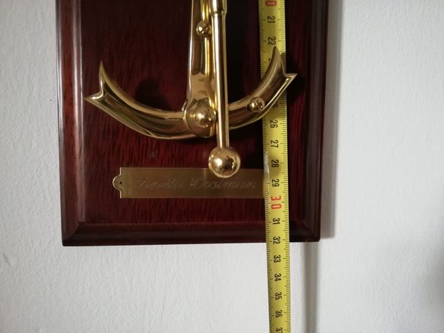 Cuadro marino ancla Crotman y timon .