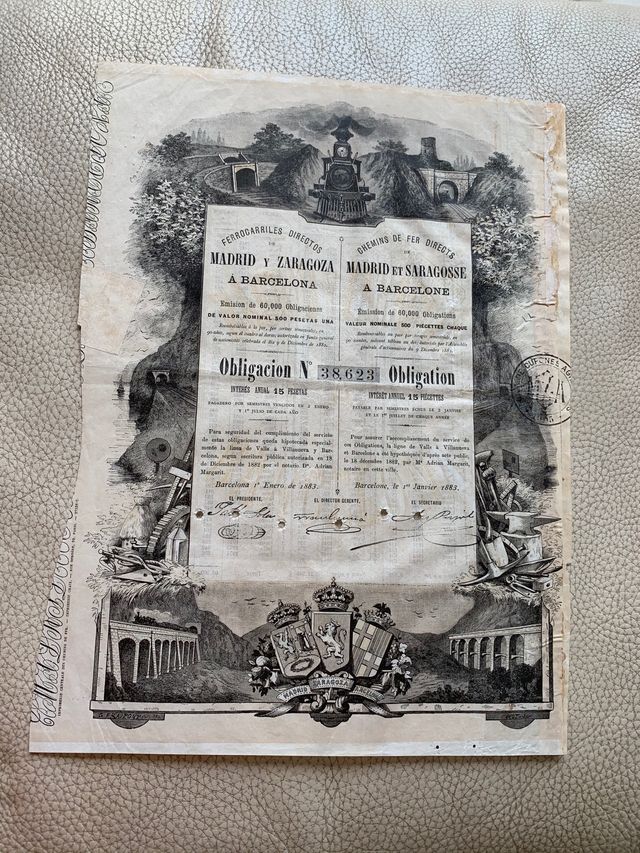 Títulos acciones antiguas