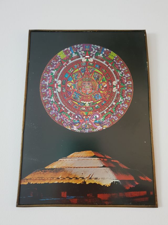 cuadro calendario maya azteca