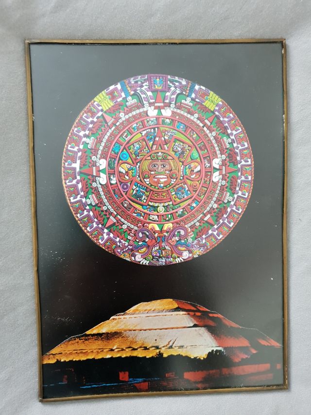 cuadro calendario maya azteca