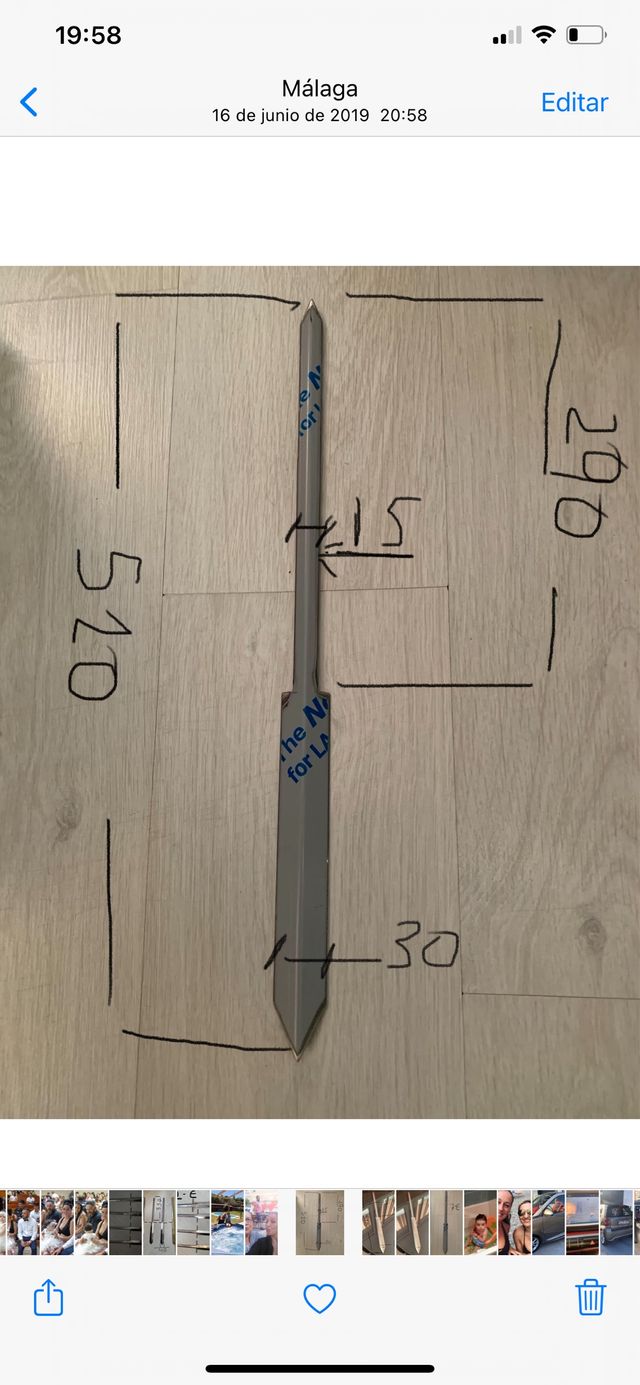 Cañas para espetar sardinas y calamar y peces gran