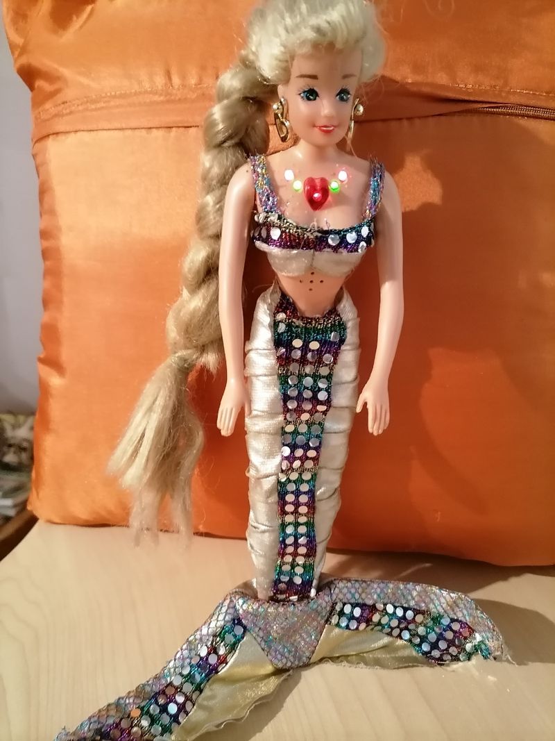 Barbie sirena ,Mermaid jewell de los 90s de segunda mano por 45